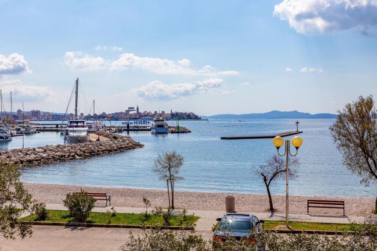 Mare-More Studio W Balcony And Beach Front And View Zadar Exteriér fotografie